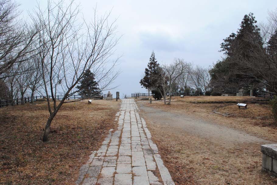 繁栄を誇った堂宇も今はない。旧天上寺跡。