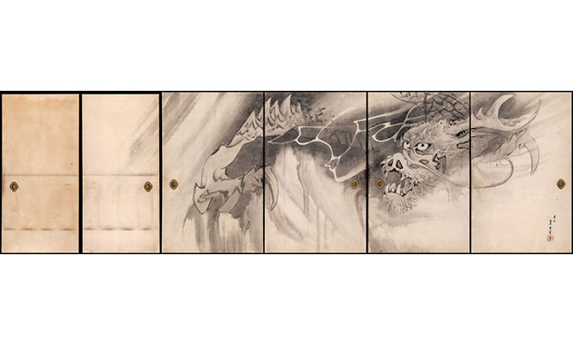 長沢芦雪《龍図襖》重要文化財天明6年（1786）和歌山無量寺・串本応挙芦雪館10月7日～11月5日展示