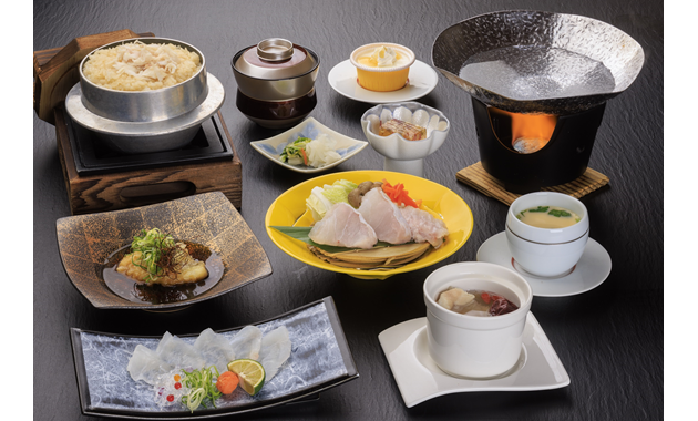 ツアー用天然クエ料理（イメージ）