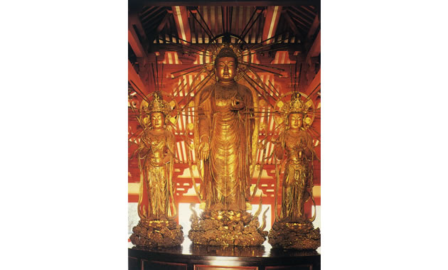 客番・浄土寺・阿弥陀三尊立像（イメージ）
