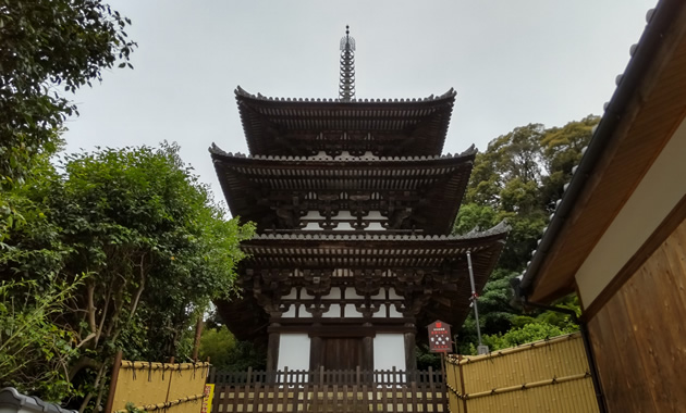 當麻寺の西塔（イメージ）