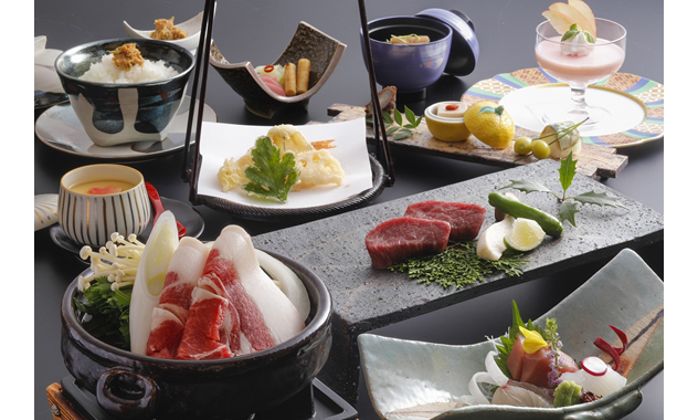 2024冬 ぼたんステーキ会席 料理（イメージ）