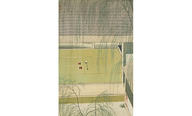 「密やかな美小村雪岱のすべて」【前期展示】《青柳》大正13(1924)年頃絹本着色埼玉県立近代美術館蔵