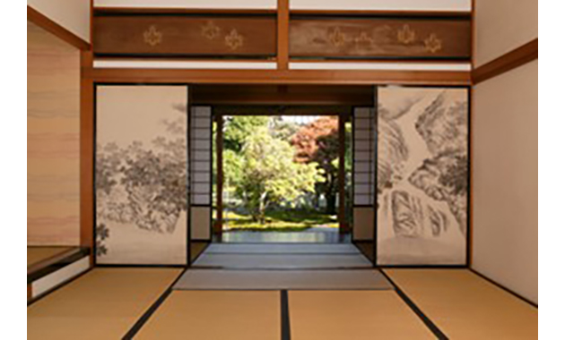 「萬松園」主屋の客間
