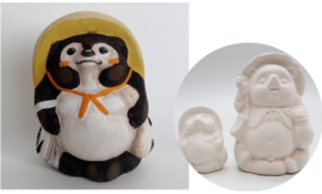 たぬき村絵付け