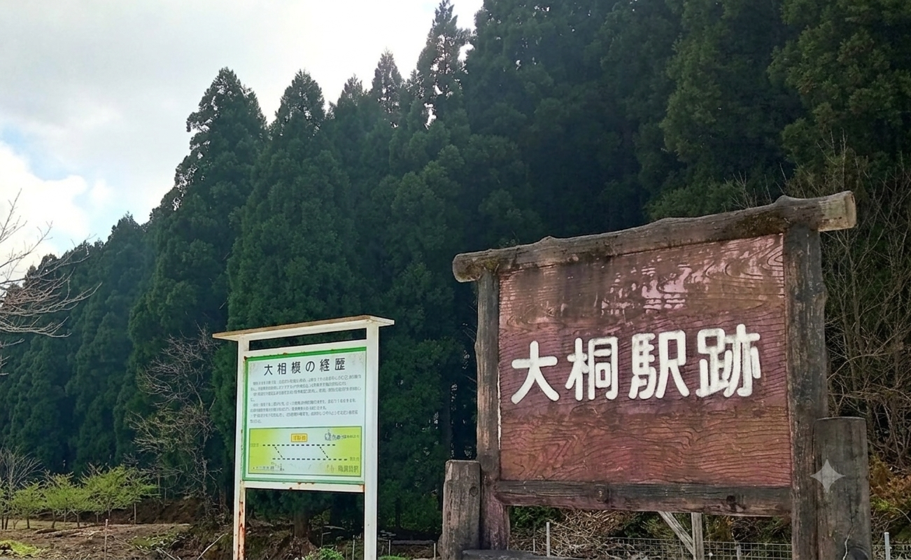 旧国鉄・大桐駅跡