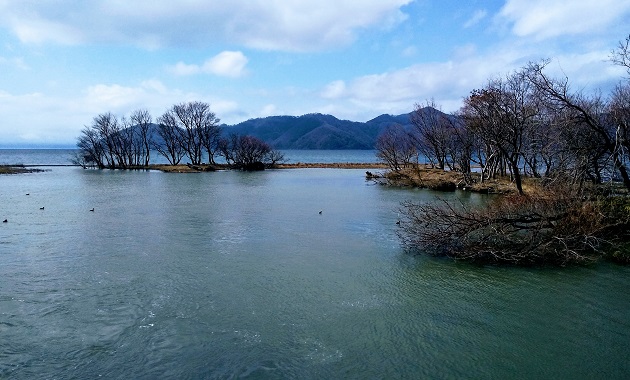 西野水道から望む琵琶湖(イメージ)