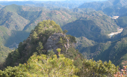 嶽ノ森山と大塔山