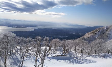 冬の蓬莱山・小女郎ケ池