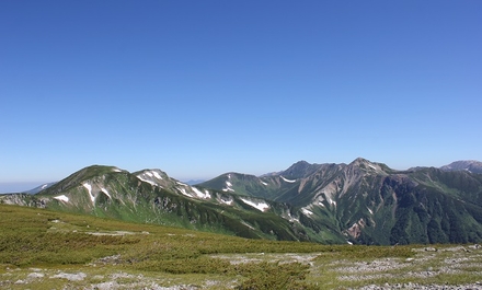 黒部五郎岳・三俣蓮華岳・双六岳
