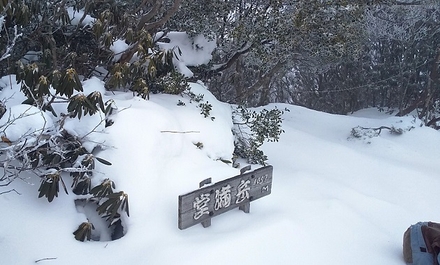 冬の堂満岳