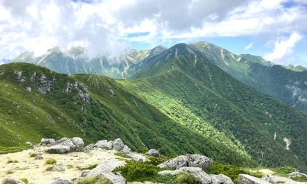 将棊頭山から木曽駒ケ岳