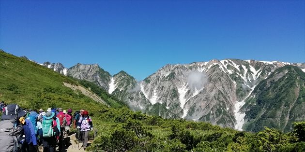 八方尾根から白馬岳方面の景色(イメージ)