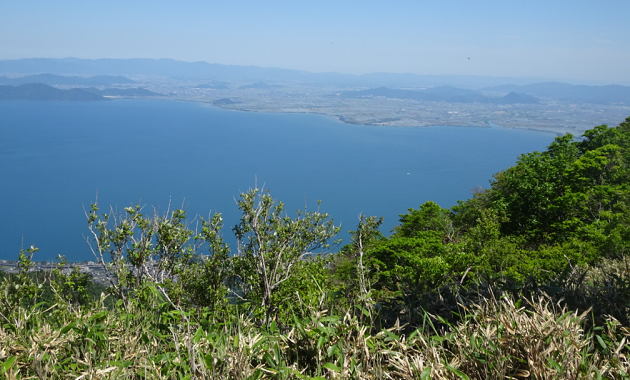 蓬莱山から見た琵琶湖（イメージ）