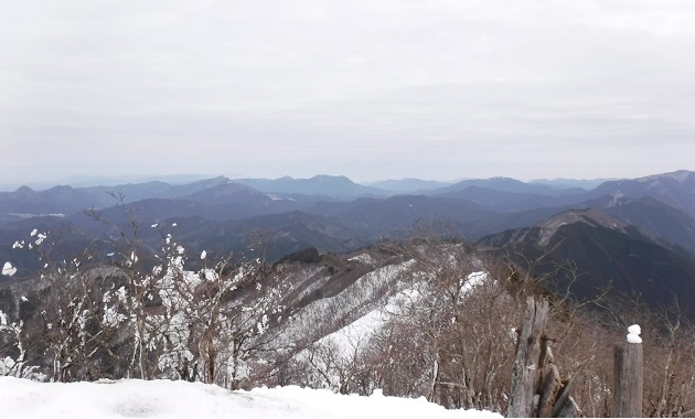冬の高見山山頂からの景色(イメージ)