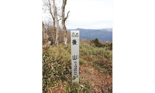 後山の兵庫県側山頂標識(イメージ)