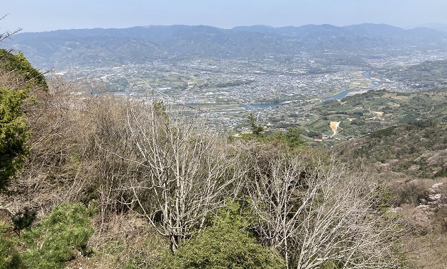 龍門山の登山道から紀伊平野の眺め（イメージ）