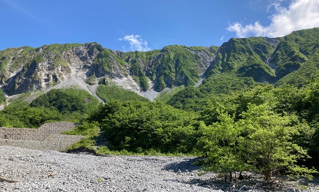 元谷から見た大山北壁(イメージ)