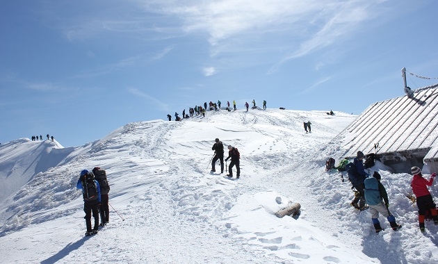 冬の大山弥山の山頂(イメージ)