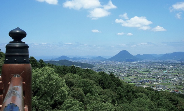 金刀比羅宮から見た讃岐平野(イメージ)